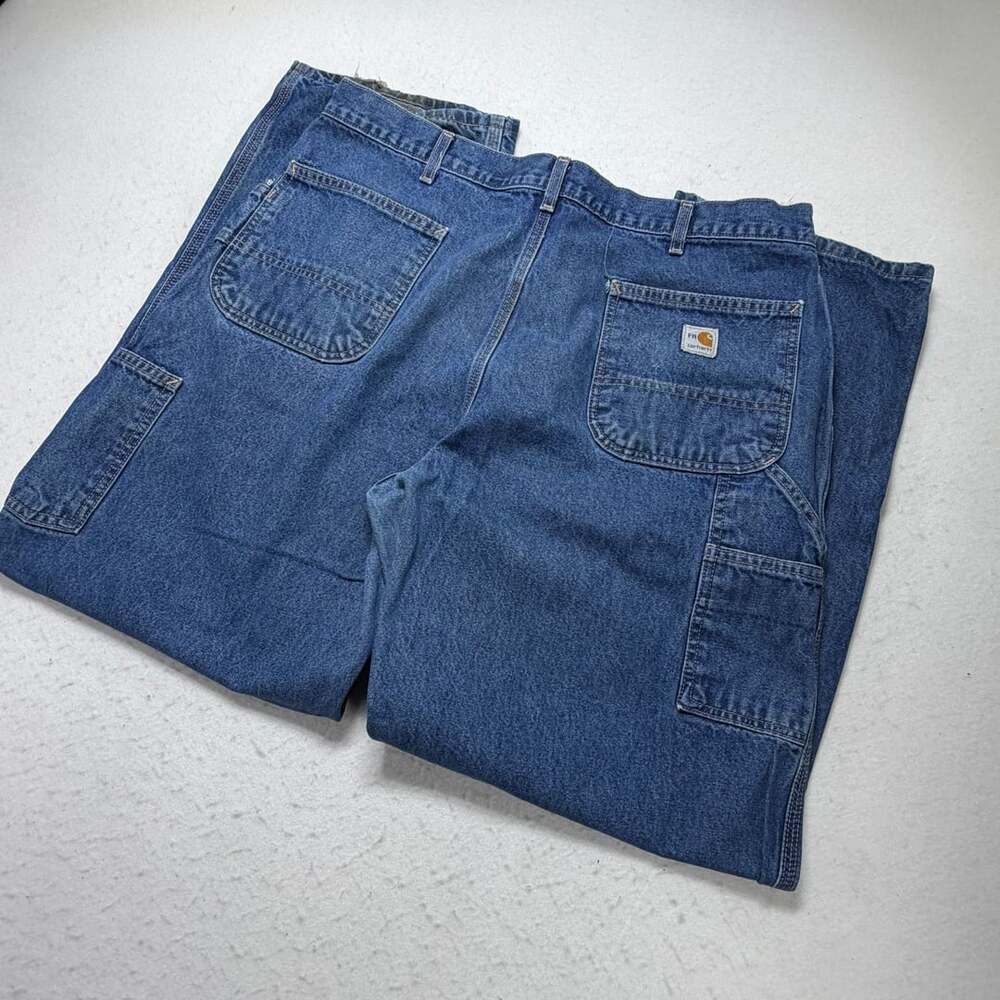 Carhartt FRB13-DNM Flame Resistant Original Fit Jeans Size 40x32
